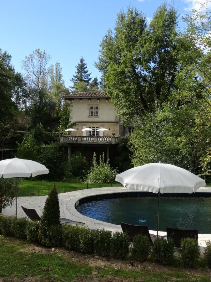 Hostellerie Restaurant Les Gorges De L'Aveyron Bruniquel Bagian luar foto