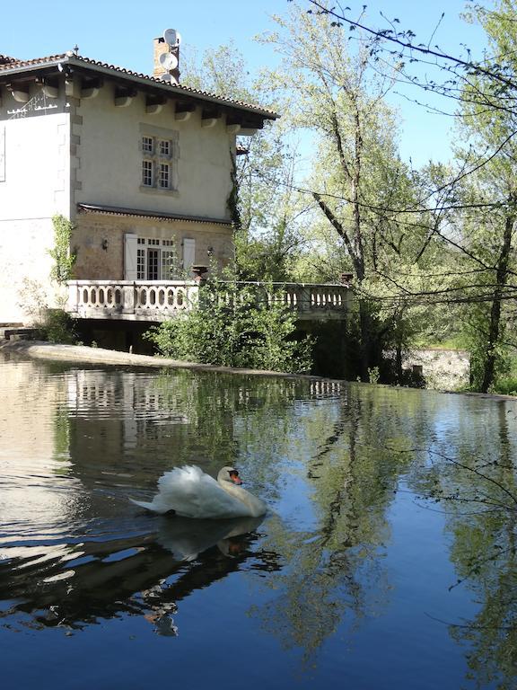 Hostellerie Restaurant Les Gorges De L'Aveyron Bruniquel Bagian luar foto